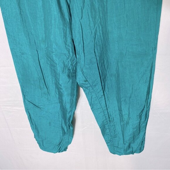 Vintage Ispo Green Blue All Over Busy Print Tracksuit W Green Pants M - Picture 10 of 16